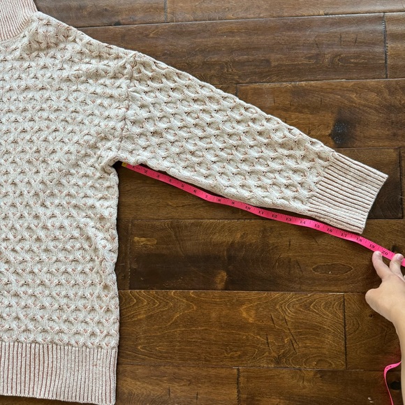 Womens Cable Knit roll neck Oversized Boxy Turtleneck Sweater, Boho Knit large - Picture 8 of 8